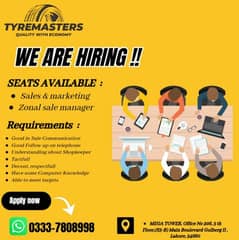 Sale & Marketing Person, Zonal Sale Manager,