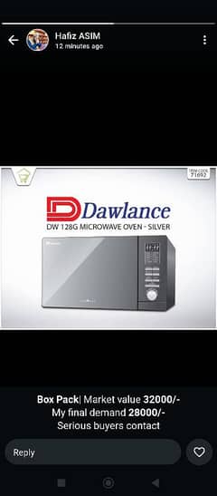 new dawlance micro oven availae