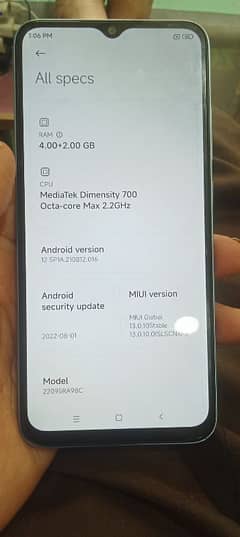 Redmi note 11R 4+2 128 5G