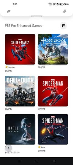 Playstation 4/5 games available