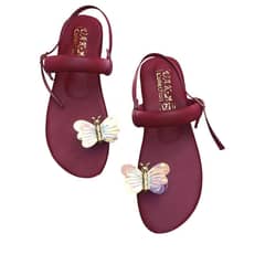 Stylish Women Fancy kolapuri  Maroon  chapal