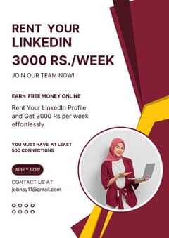 Earn weekly Income by Renting Out Your LinkedIn Profile