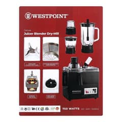 Westpoint WF-8824 Juicer Blender Drymill