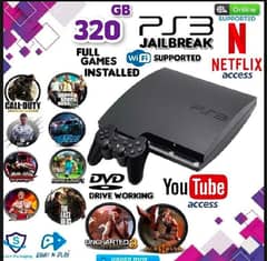 PS3 in gen 1 condition with pre loaded games