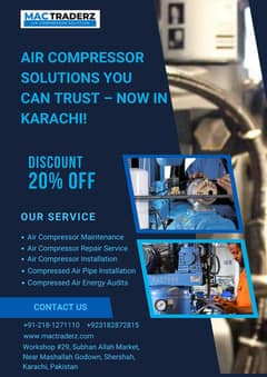Air Compressors  Repair Service Available
