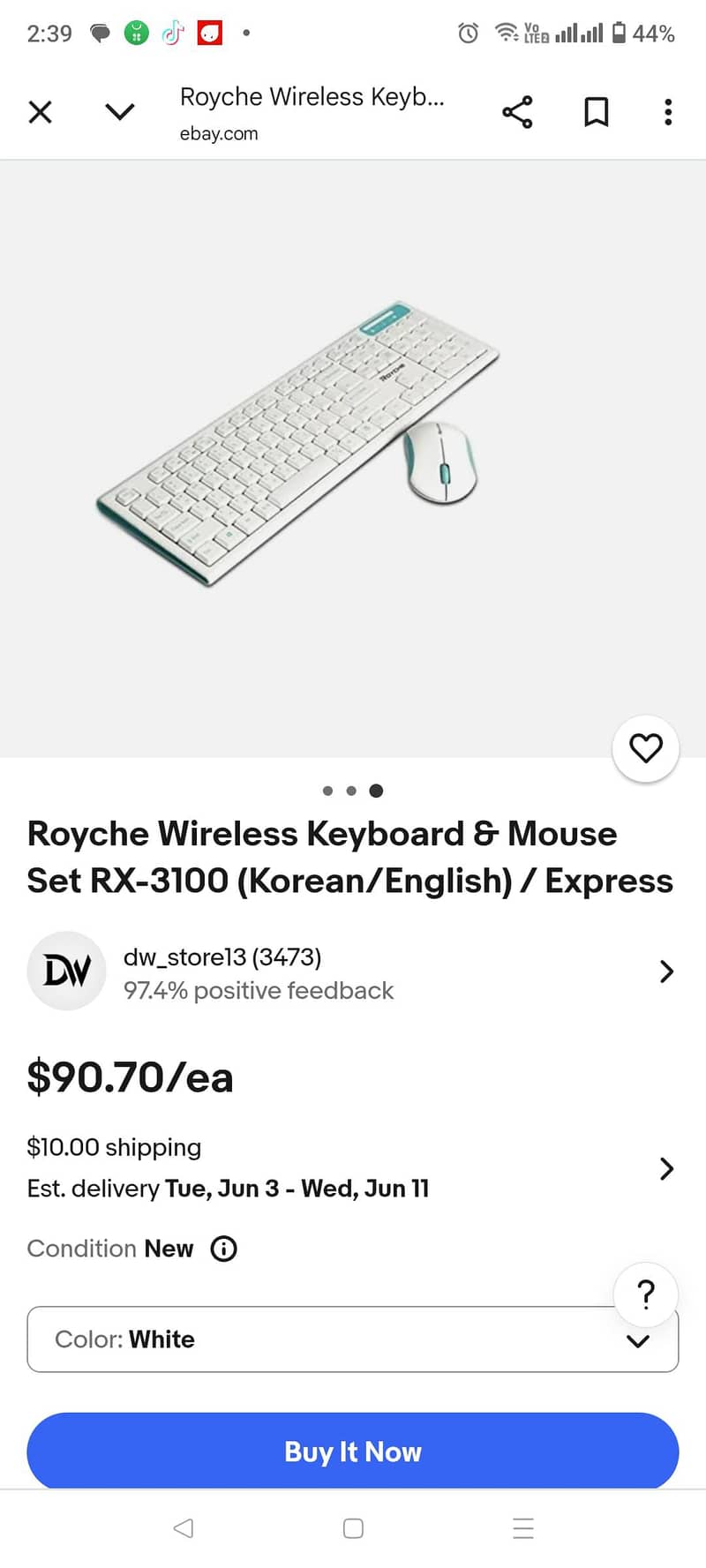 Royche keyboard/wireless keyboard for sale/mouse 2