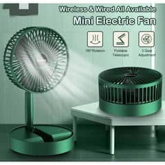 mini electric fans USB charger