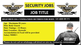 Required SSG Commandos (R) ایس ایس جی کمانڈوز کی ضرورت ہے۔