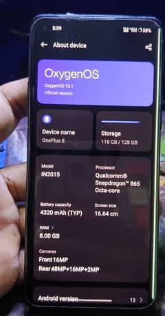 Oneplus 8 Black
