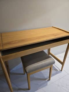 Wooden Piano Table/ Laptop/ Study with Seaty.