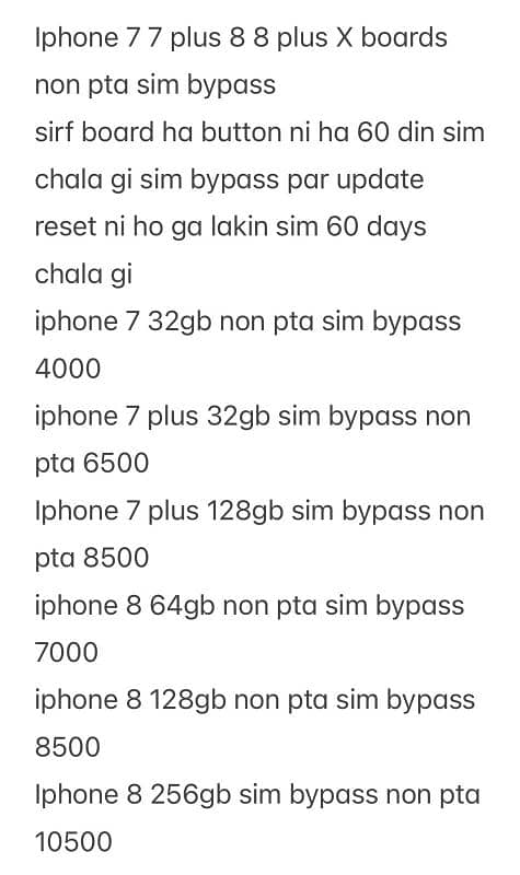 iphone boards available 6 to 12 boards hain bypass bhi non pta x xr 11 5