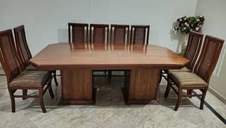 8 chairs , 7/4 1table