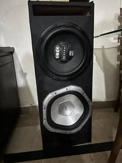 Complete and heavy sound system with wiring
