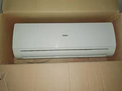 HAIER 1 TON AC WITH COMPLETE BOX FOR SALE DUE TO SHIFTING.