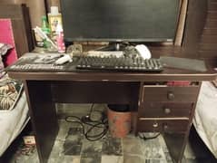 office table 42 inches 3 drawers