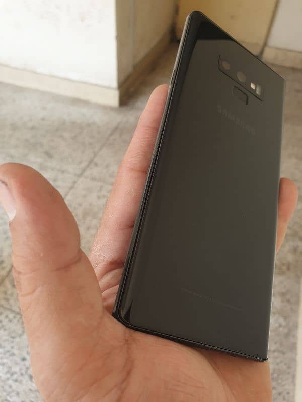 Samsung note9 6/128 dual sim only sim call no chat data of hota he 11