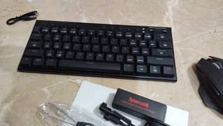 red dragon k632-rgb 60% wired mechanical keyboard with macro keys