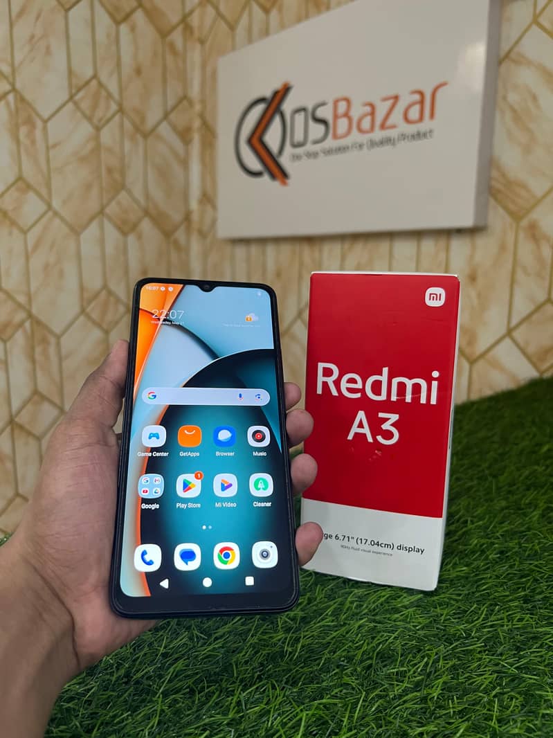 Redmi A3 4gb Ram 64gb Storage With Box & Charger 1