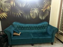 5 Pice Shahi Sofa Set & Center Table / 2 side table