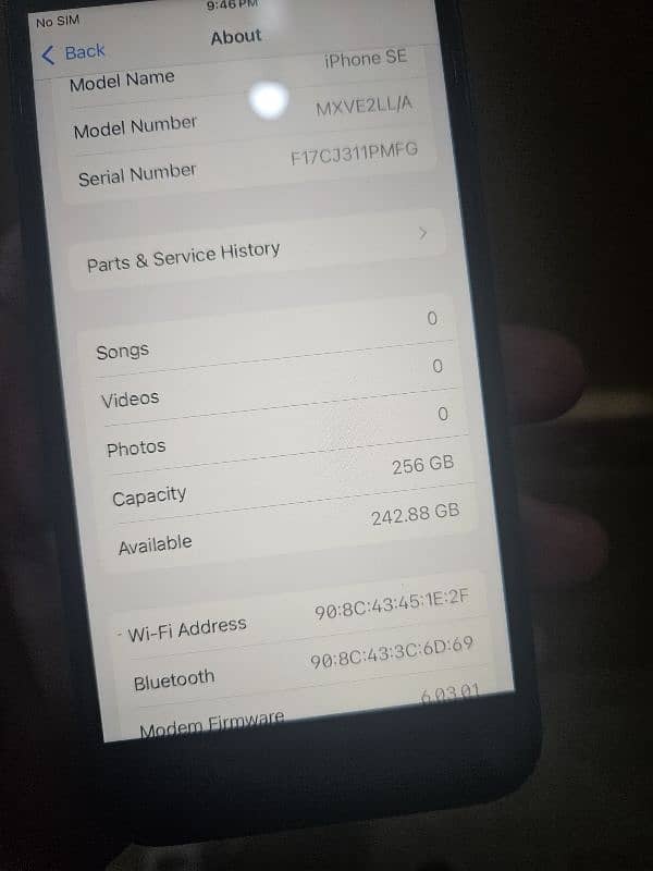 iPhone se 2020 256gb non pta FU read full add 7