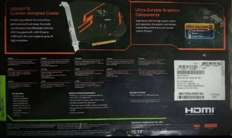 GeForce GT 1030 2GB DDR5 4