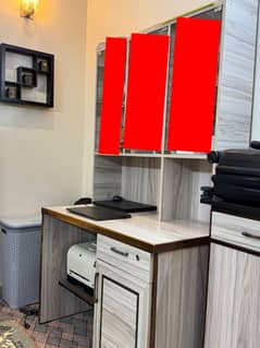 Office and Study Table with chair , shelves and cupboard