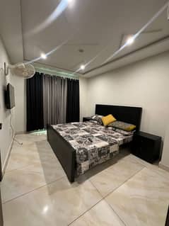 furnished flat avalible for rent in bharia town prime location