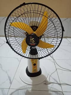 Rechargeable Fan 16" 2 hours battery backup new only 5 days use