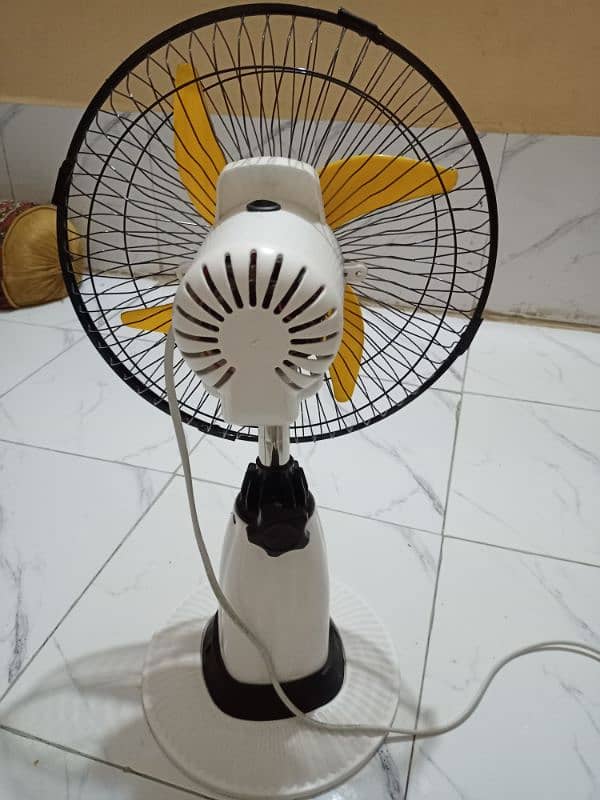 Rechargeable Fan 16" 2 hours battery backup new only 5 days use 2