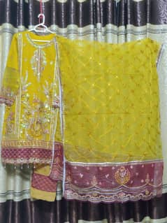 Organza branded suit for wedding