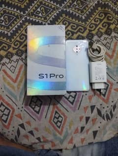 vivo s1 pro mobile 8/128/GB dabba charger complete
