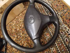 Toyota Japan original steering wheel brown maroon. DHA
