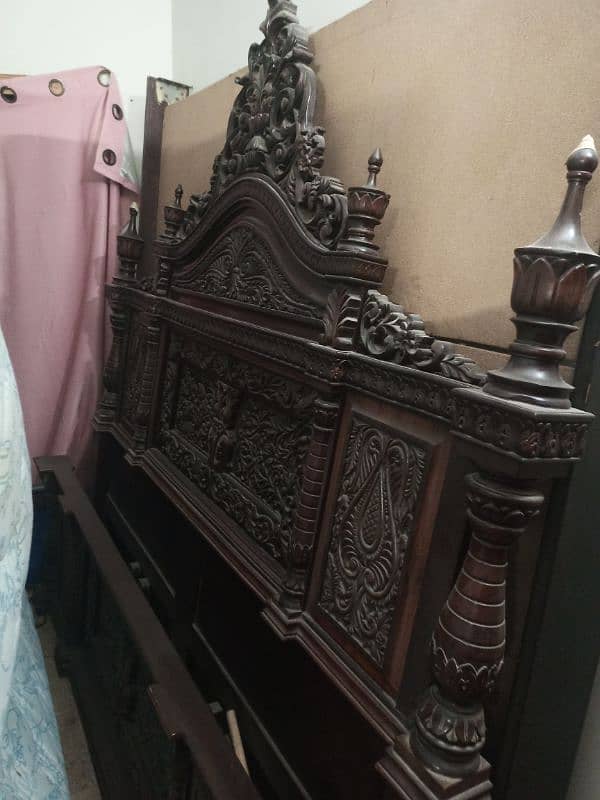 orignal chinyoti bed with side tables 1