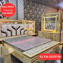 bed set/wooden bed/king size bed/luxury bed/poshish bed/bed for sale