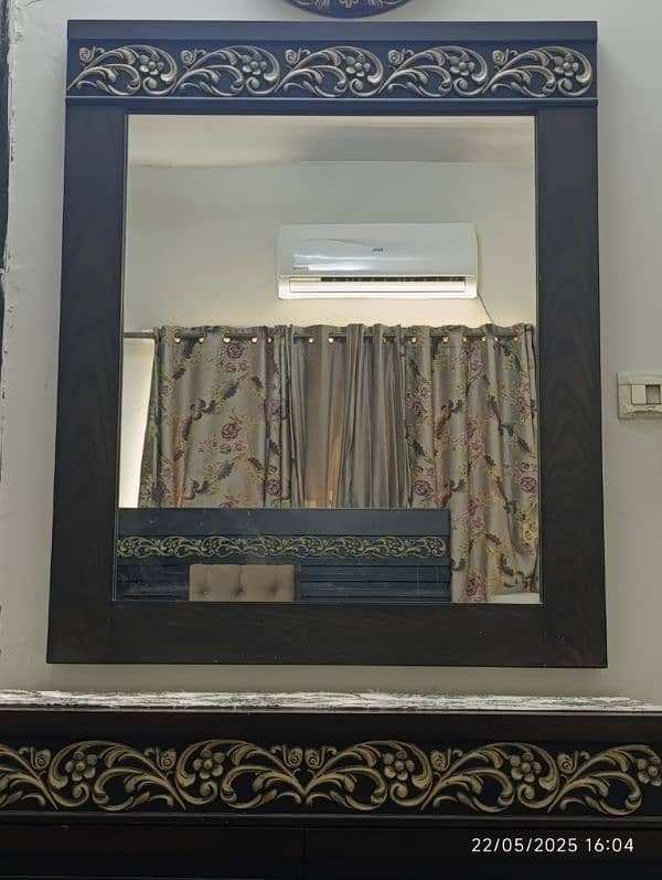 Bed with side tables and Dressing table with mirror. 3