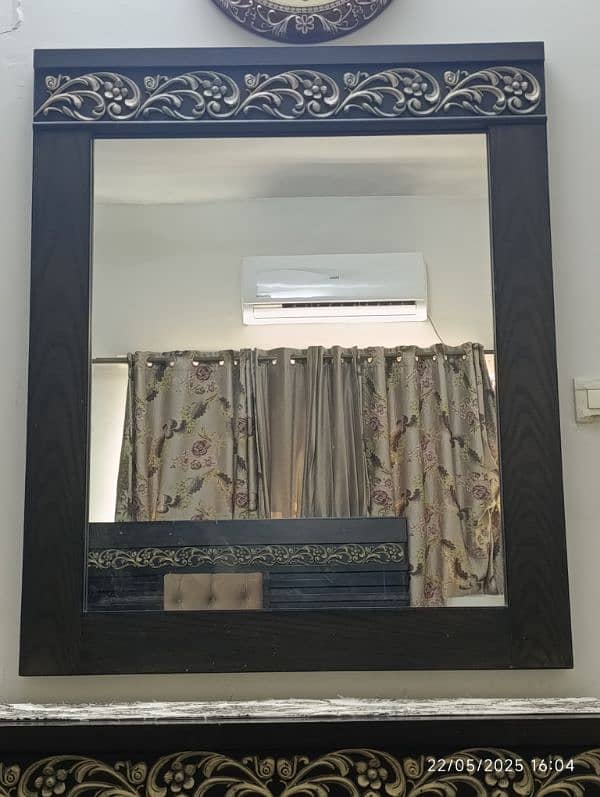 Bed with side tables and Dressing table with mirror. 4
