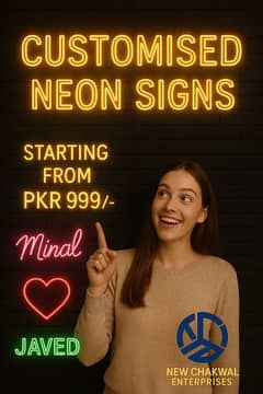 Customised Neon Sign Boards