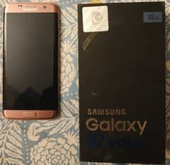 S7 edge DUAL SIM with box offical approved