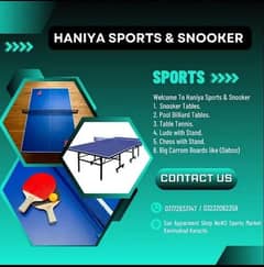 Table Tennis Table\Ping Pong \Pool Table\Snooker\Carrom | Karachi