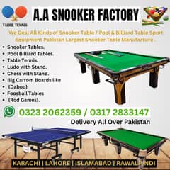Snooker Table \ Royal Edittion \ Snooker Cues \Snooker Carpet fitting