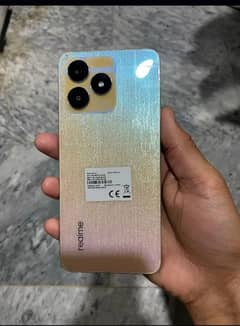 Realme C53 Gold Colour Good Condition 10 by 10 cal me 03081593504