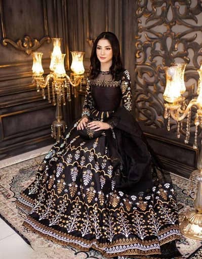 Elegant Teal Katan Silk Block Printed Maxi Suit - 3 Pcs Set