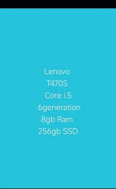 core i. 5 generation 6  8gb Ram with 128 SSD in latest form M 2