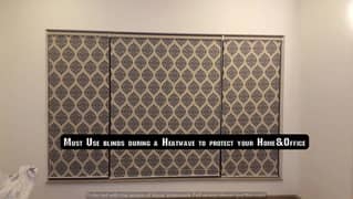 Heat block window blinds Roller blinds hospital floor wooden floor