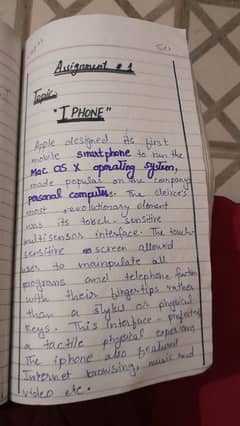 contact writing assignment