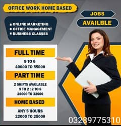 We Are Hairing Staff For Office Management And Online Marketing