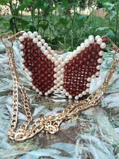 Beautiful mini butterfly beaded bag for kids