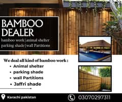 bamboo work/animal shelter/parking shades/wall Partitions/Jaffri shade