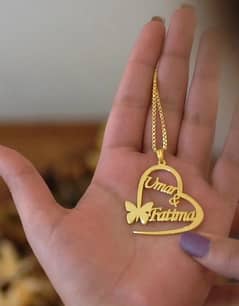 Gold plated Names locket