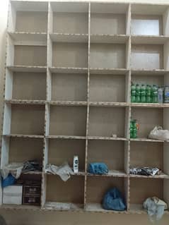 shop racks wooden